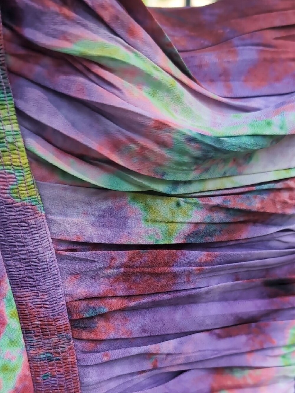 H&M Purple Multi-Color Ruched Mini Dress - Picture 5 of 5